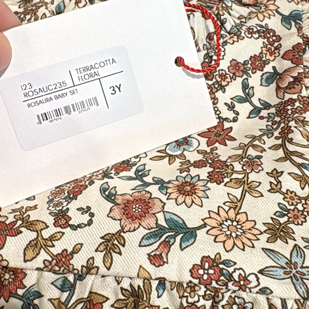 NWT La Coqueta 3Y Rosaura Bloomer and Shirt Set